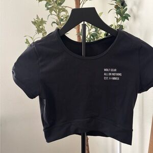 WOLF Gear Black Women's Crop Top